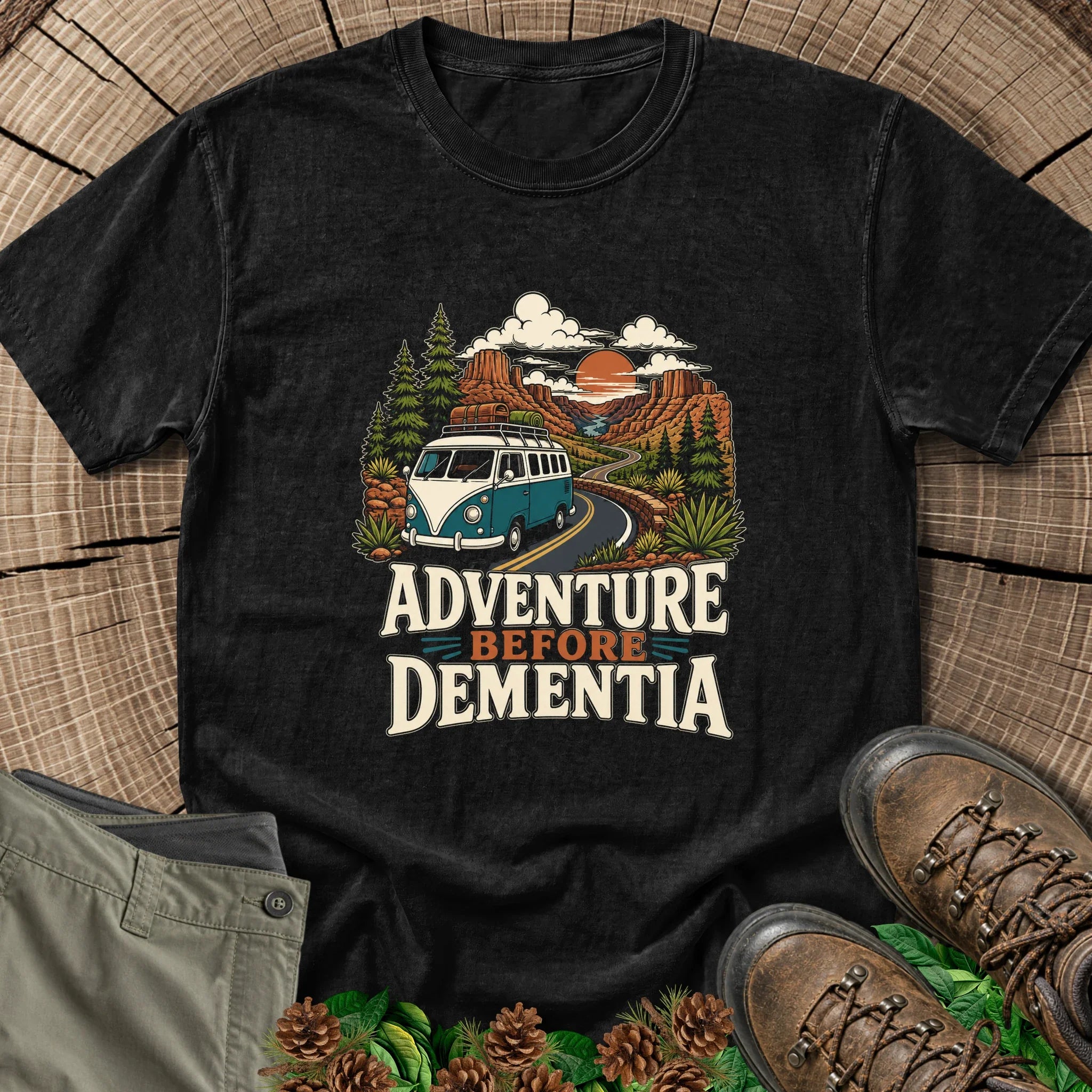 Adventure Before Dementia T-Shirt in Black