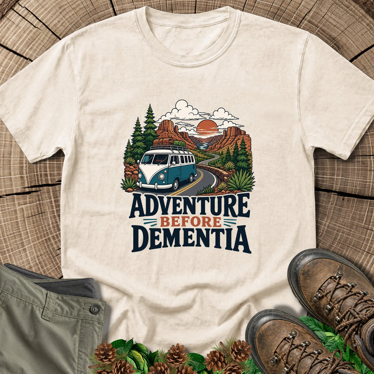 Adventure Before Dementia T-Shirt in Ivory