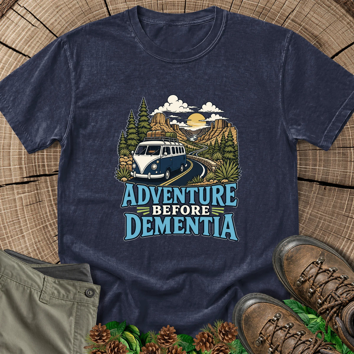 Adventure Before Dementia T-Shirt in Navy