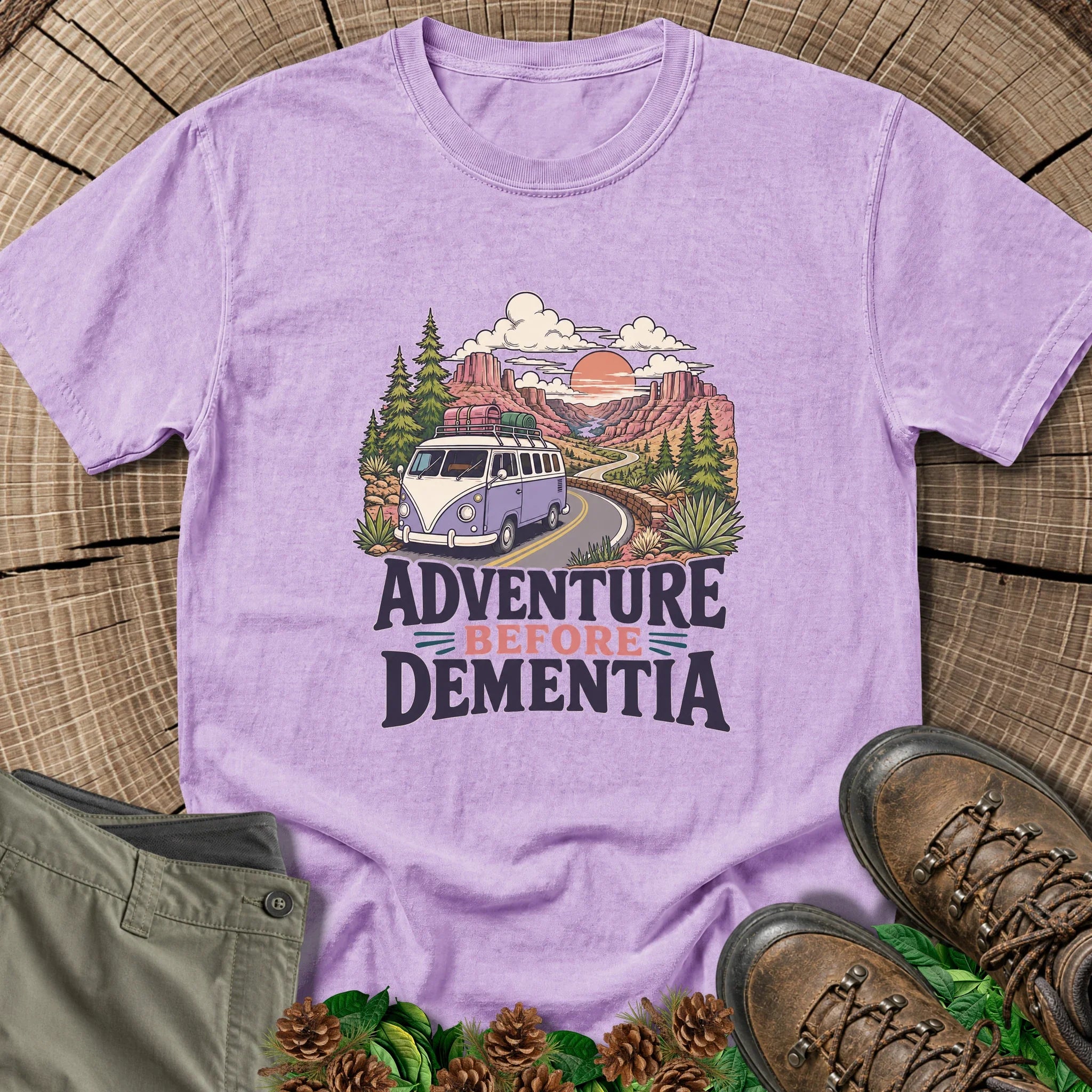 Adventure Before Dementia T-Shirt in Orchid