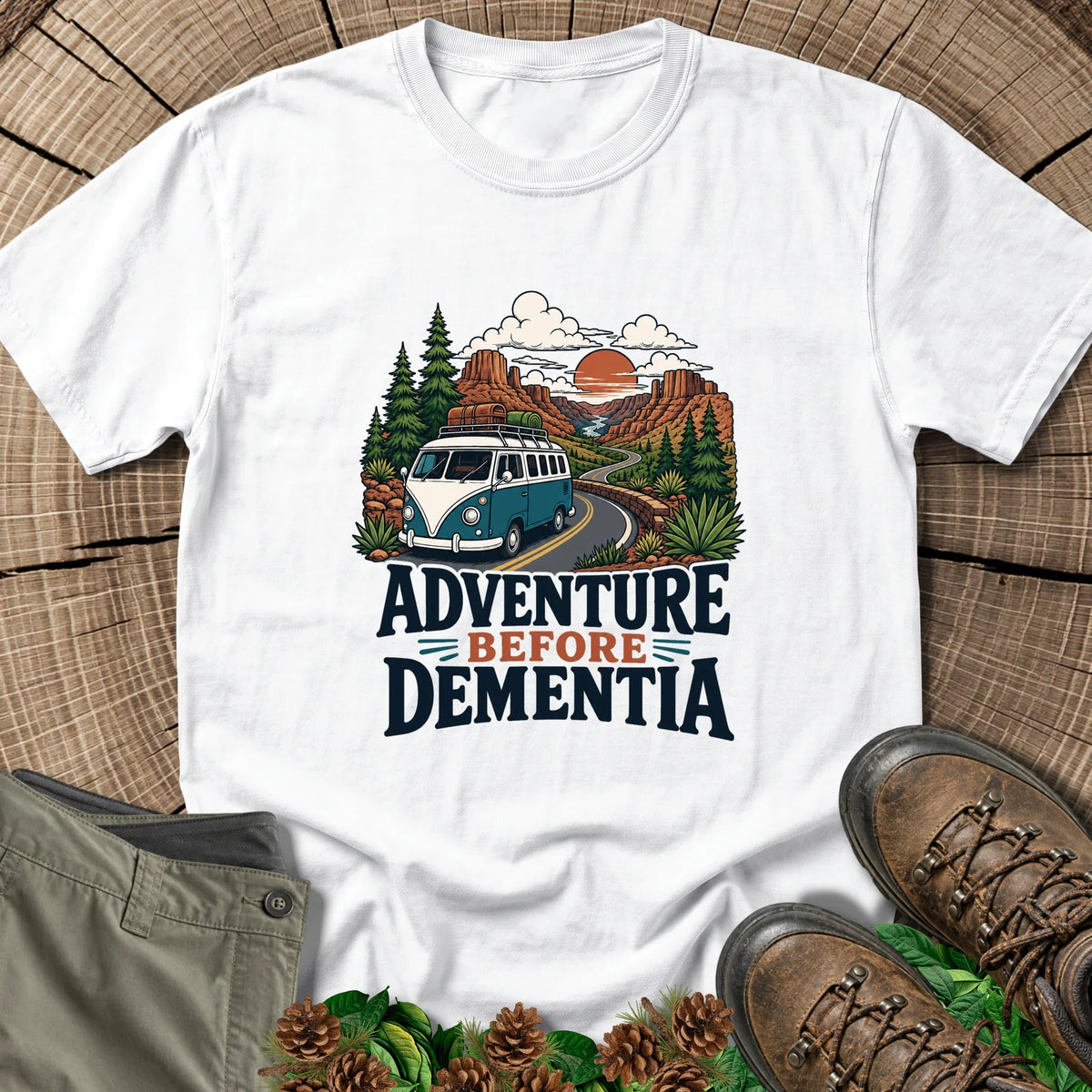 Adventure Before Dementia T-Shirt in White