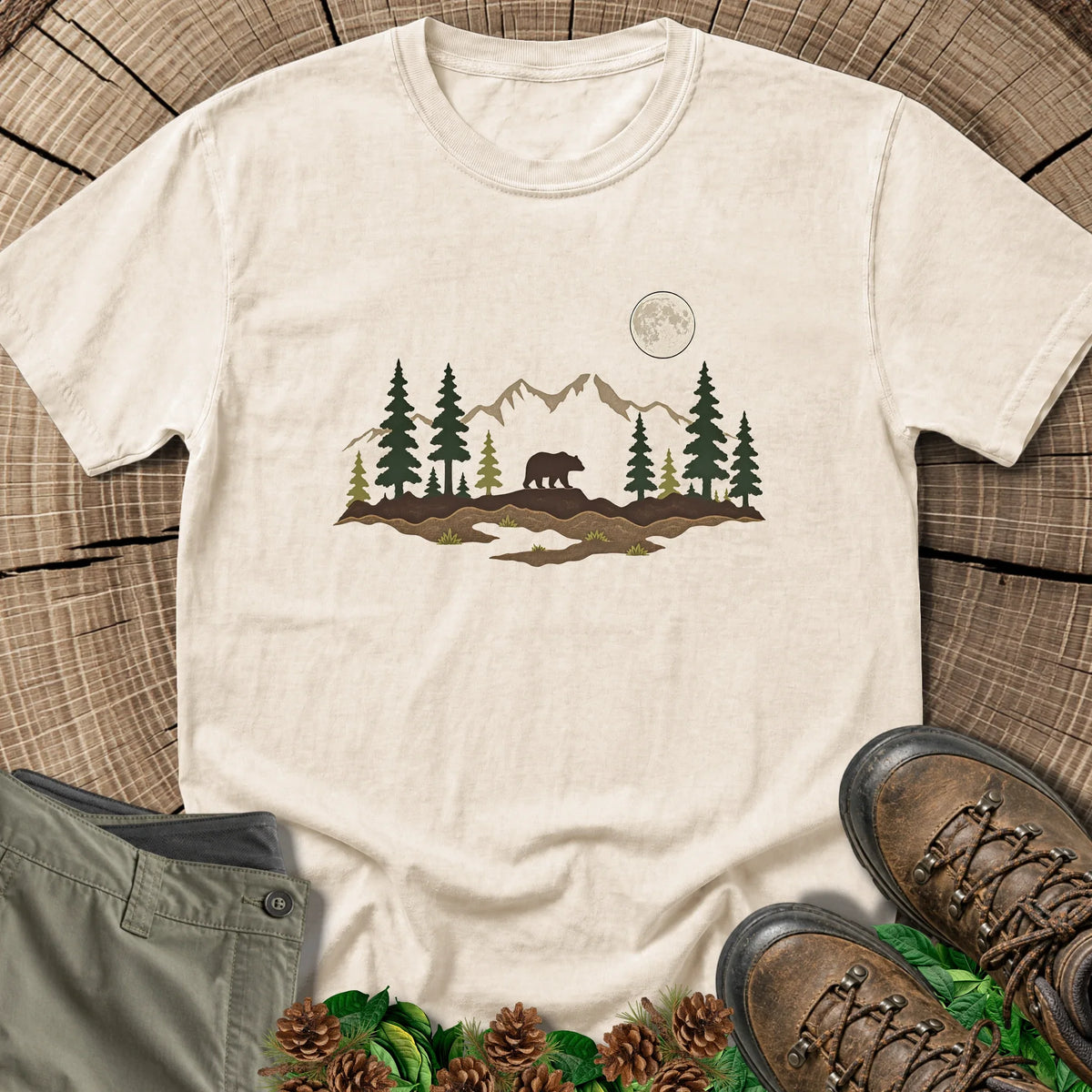 Moonlight Bear T-Shirt in Ivory