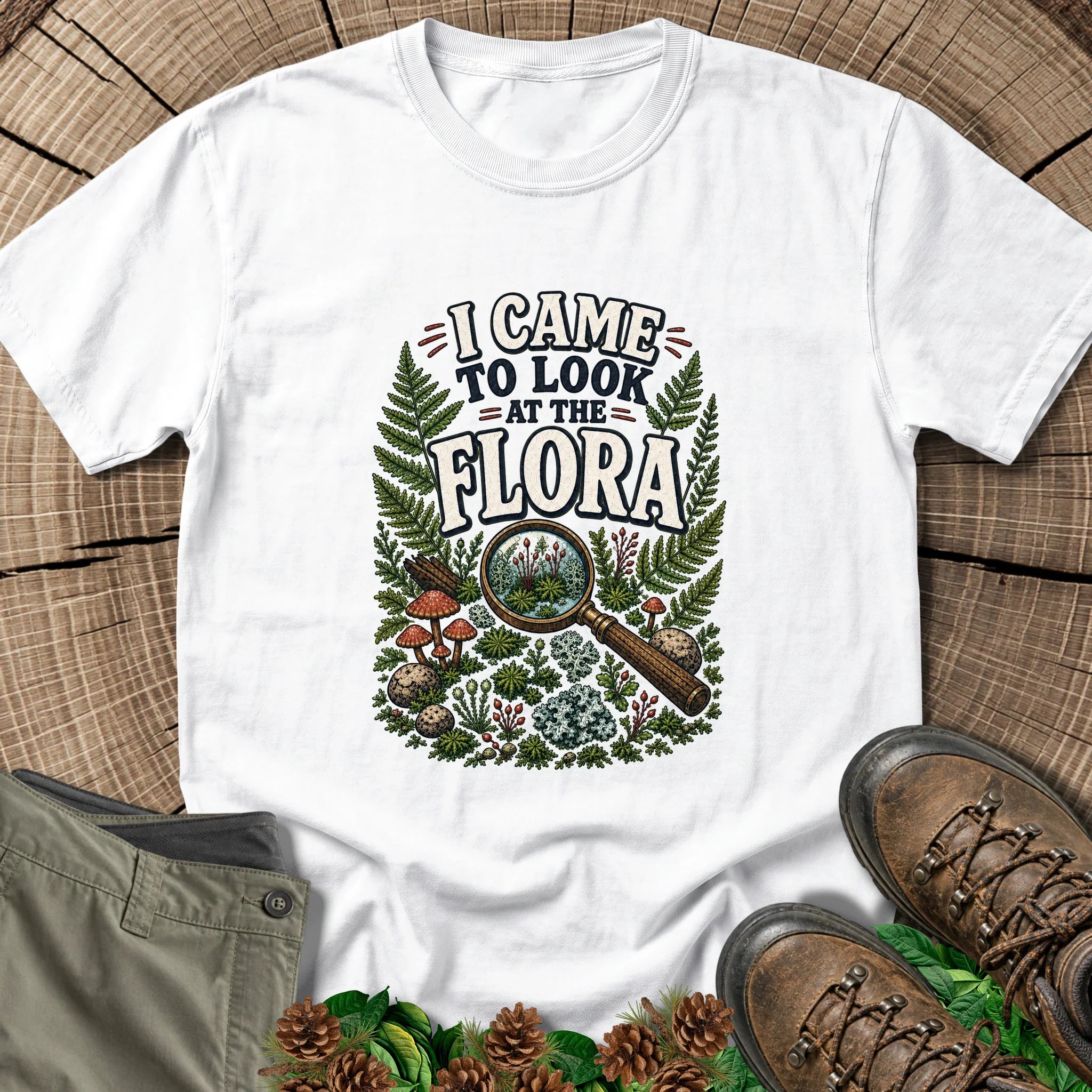 I Look at the Flora T-Shirt in White