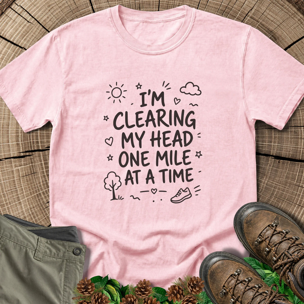 Clearing My Head T-Shirt in Blossom