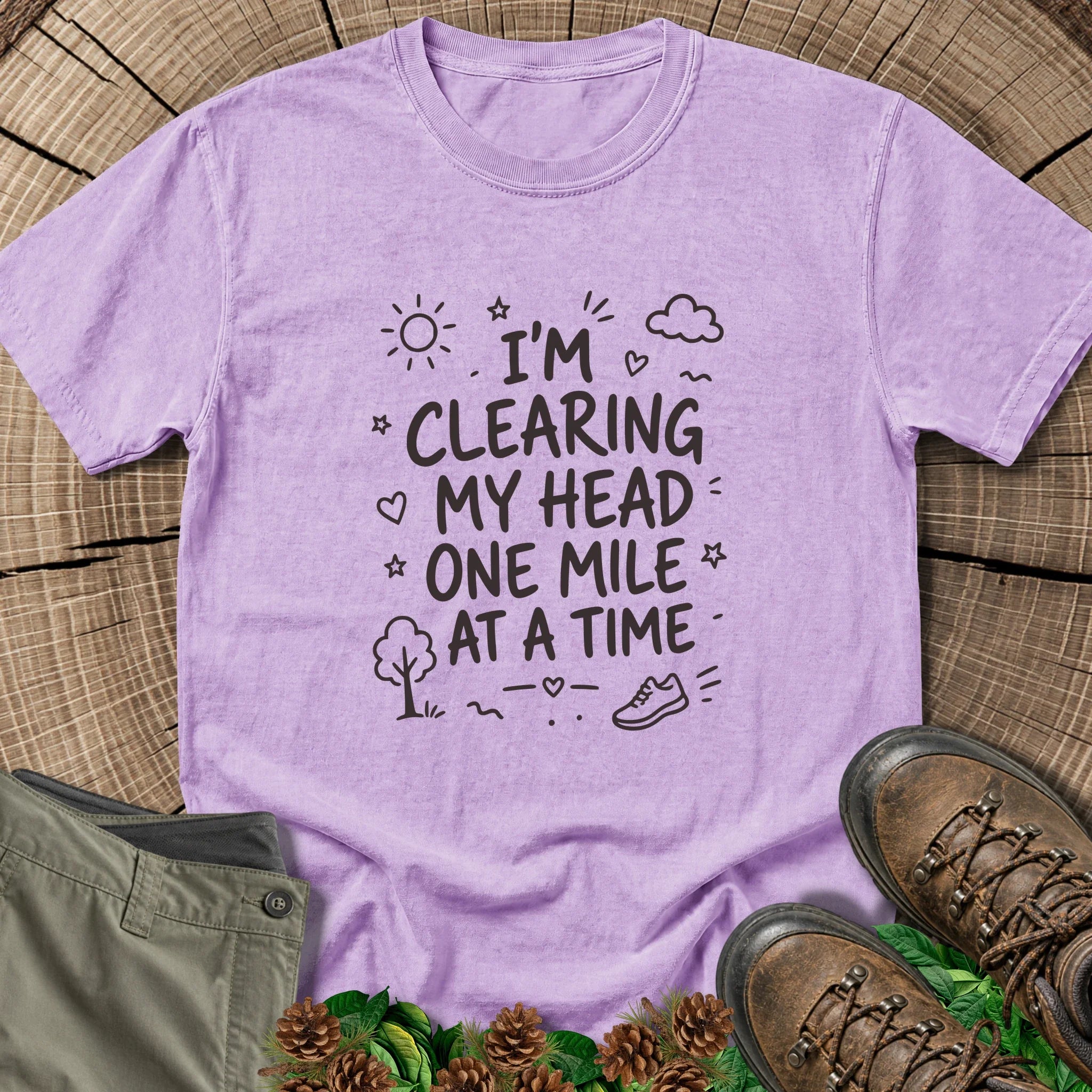 Clearing My Head T-Shirt in Orchid