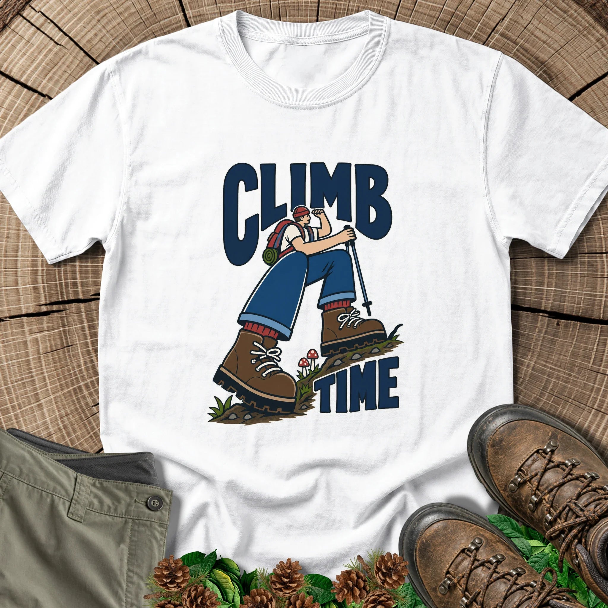 Climb Time T-Shirt in White