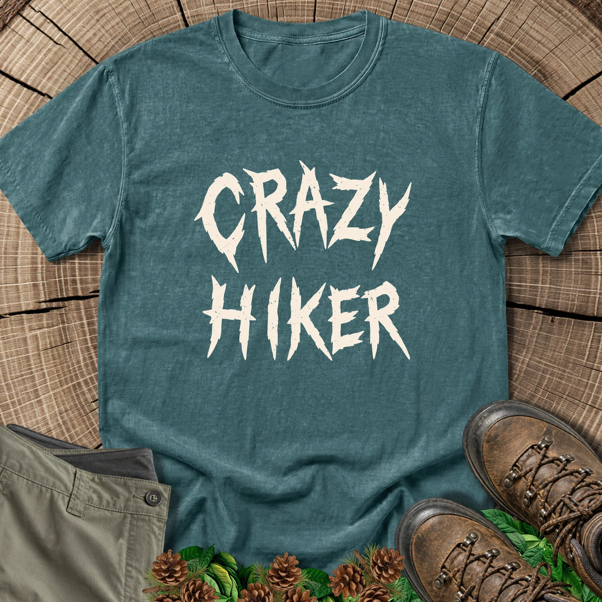 Crazy Hiker 2 T-Shirt in Blue Spruce