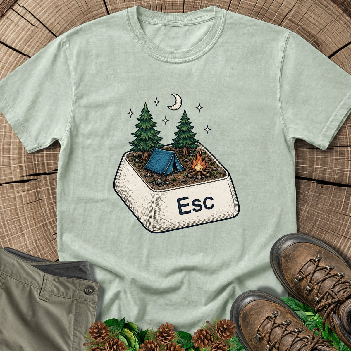 "Escape" T-Shirt in Bay