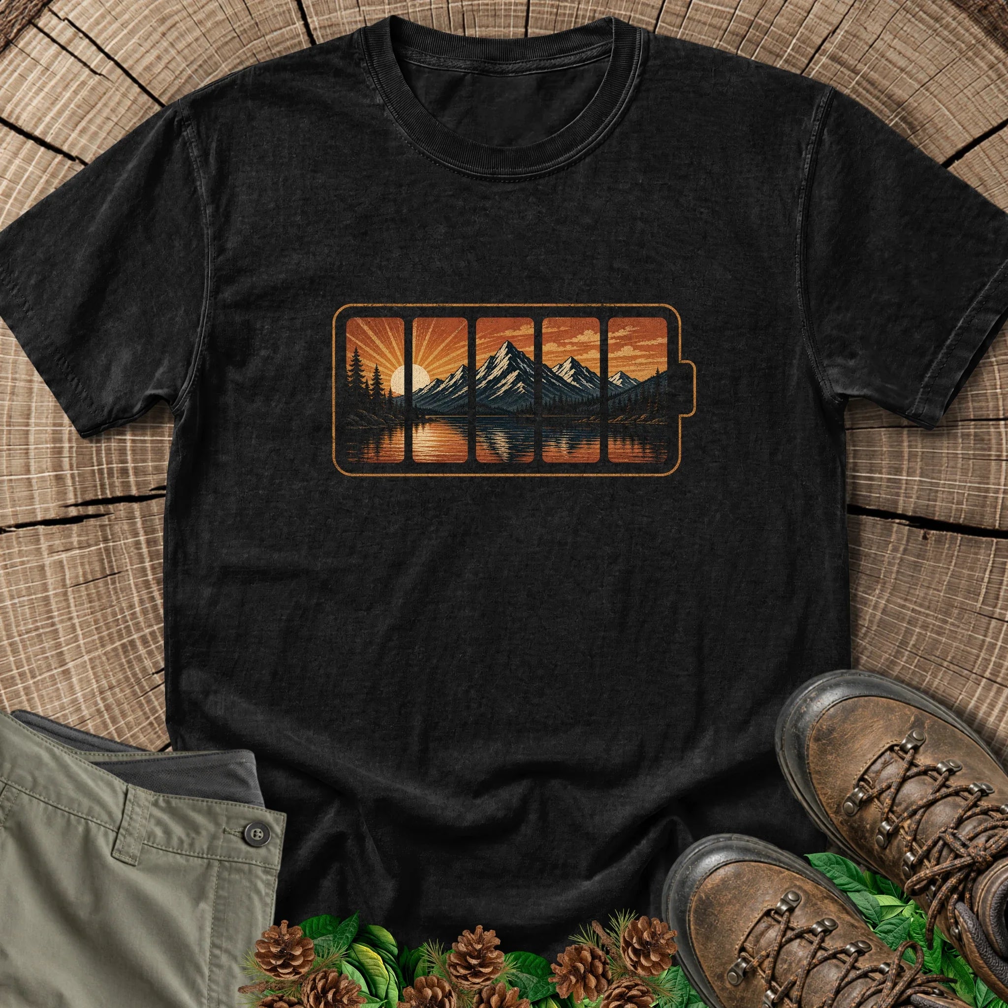 Fully Charged T-Shirt in Black