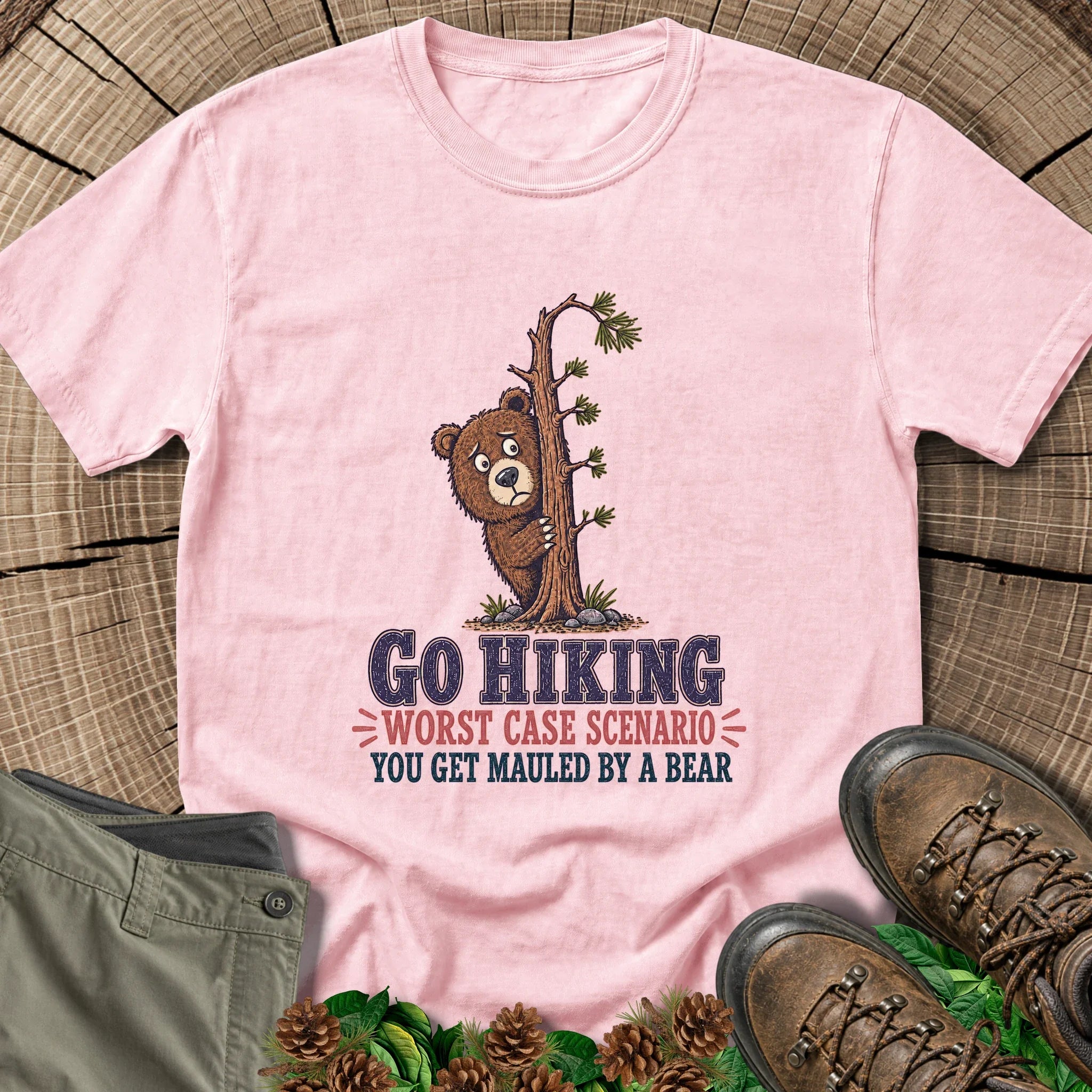 You Might Meet a Bear T-Shirt in Blossom