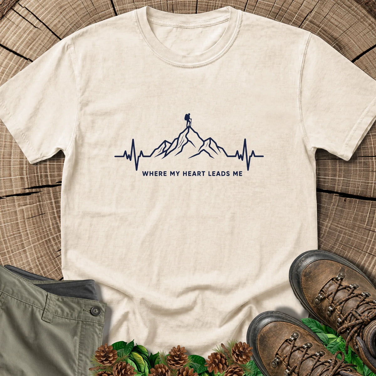 My Heart Leads T-Shirt in Ivory