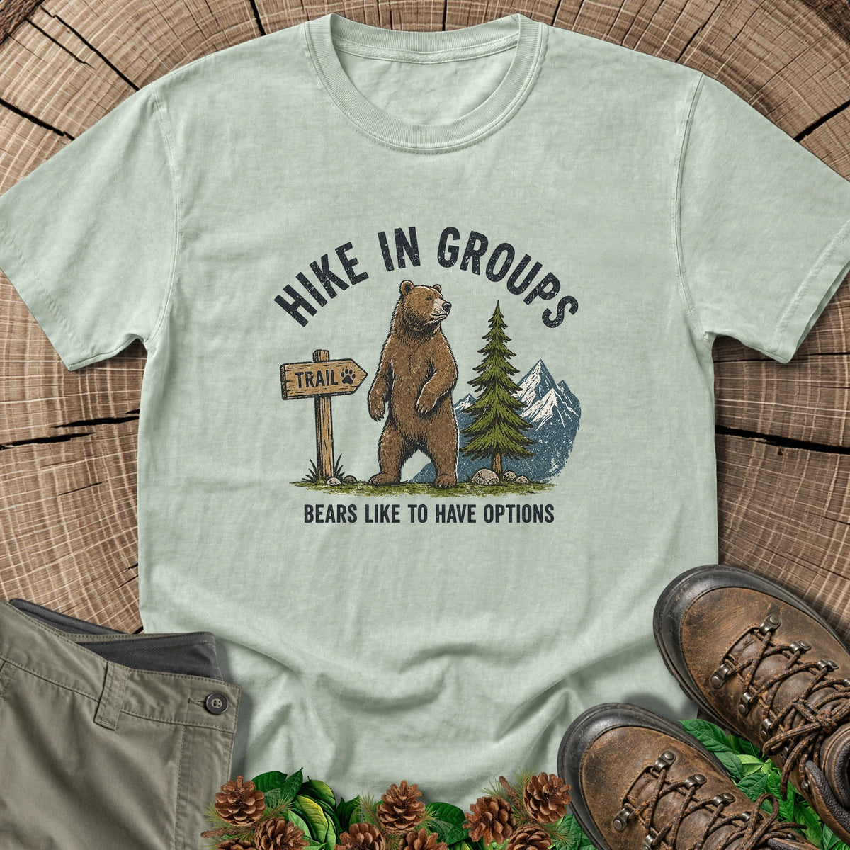 Hike in Groups T-Shirt in Bay