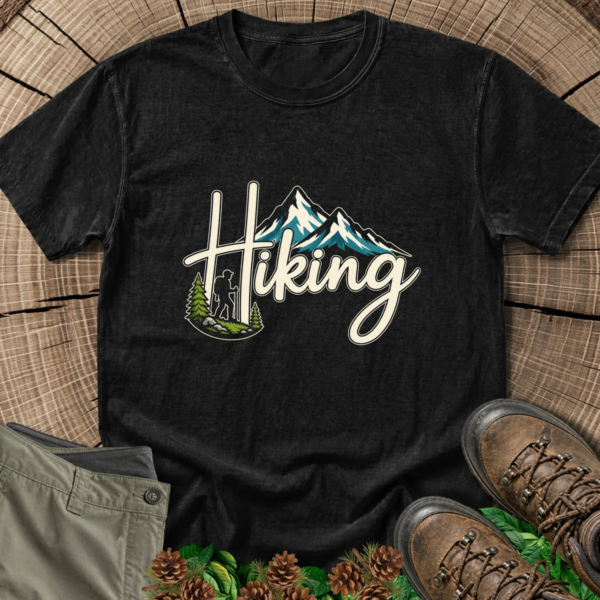 Hiking T-Shirt in Black
