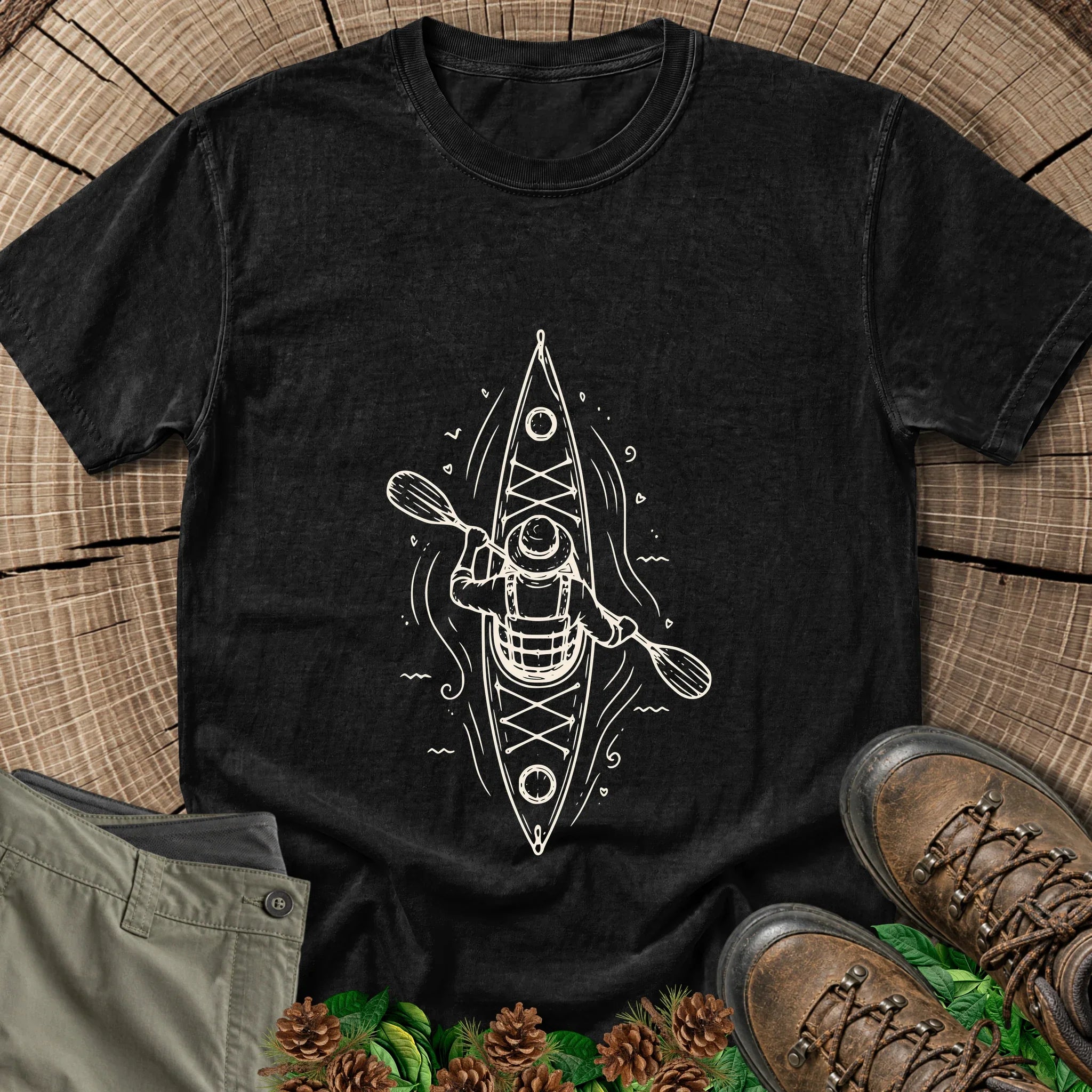 Solo Paddle T-Shirt in Black