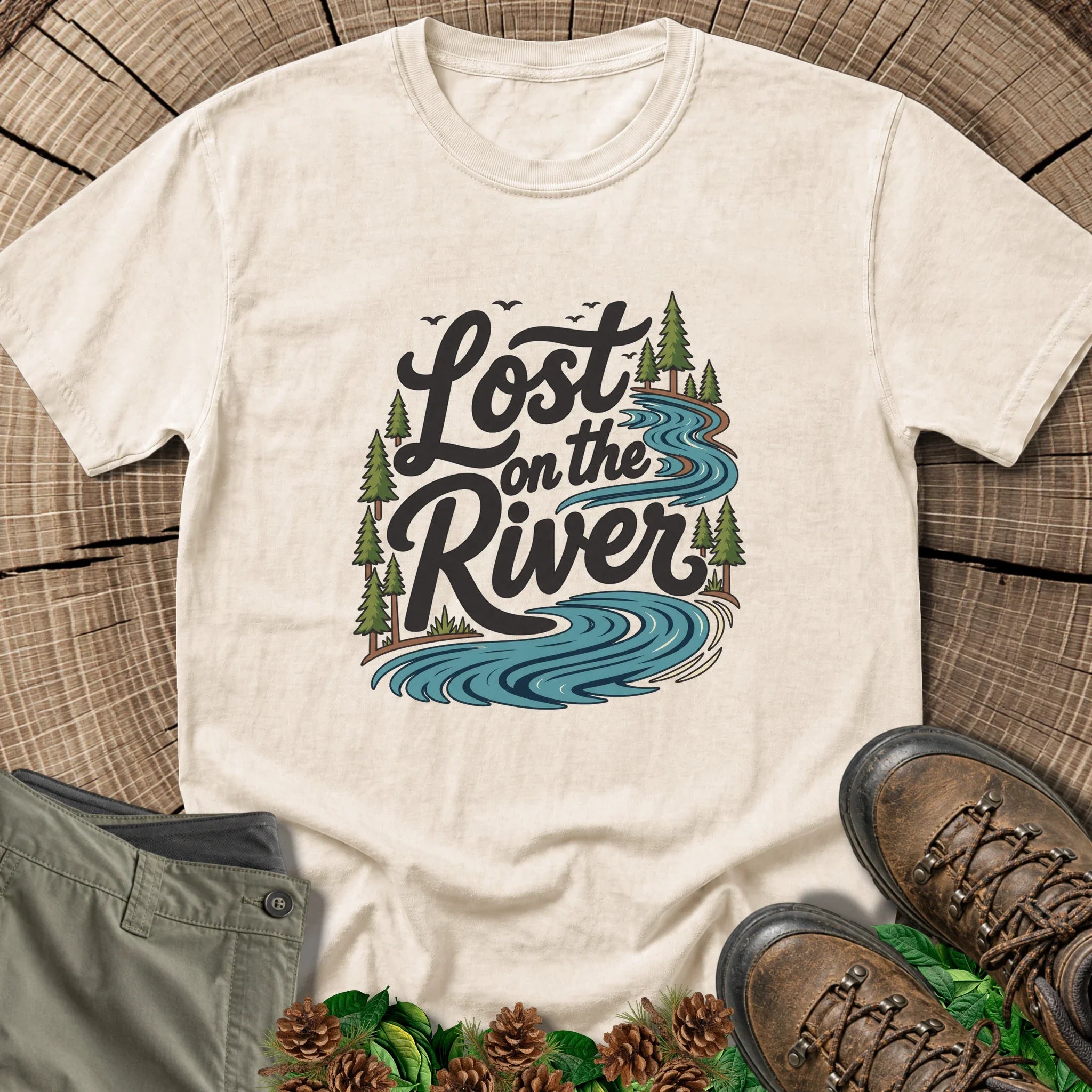 Lost on the River T-Shirt in Ivory