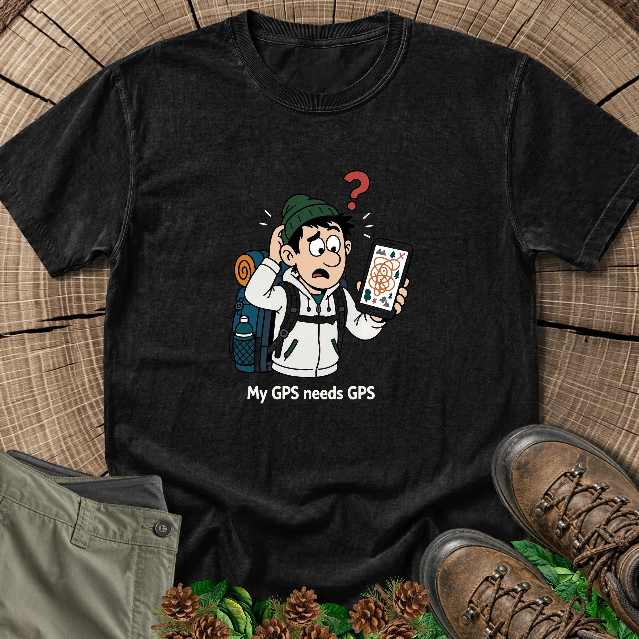 GPS Needs GPS T-Shirt in Black