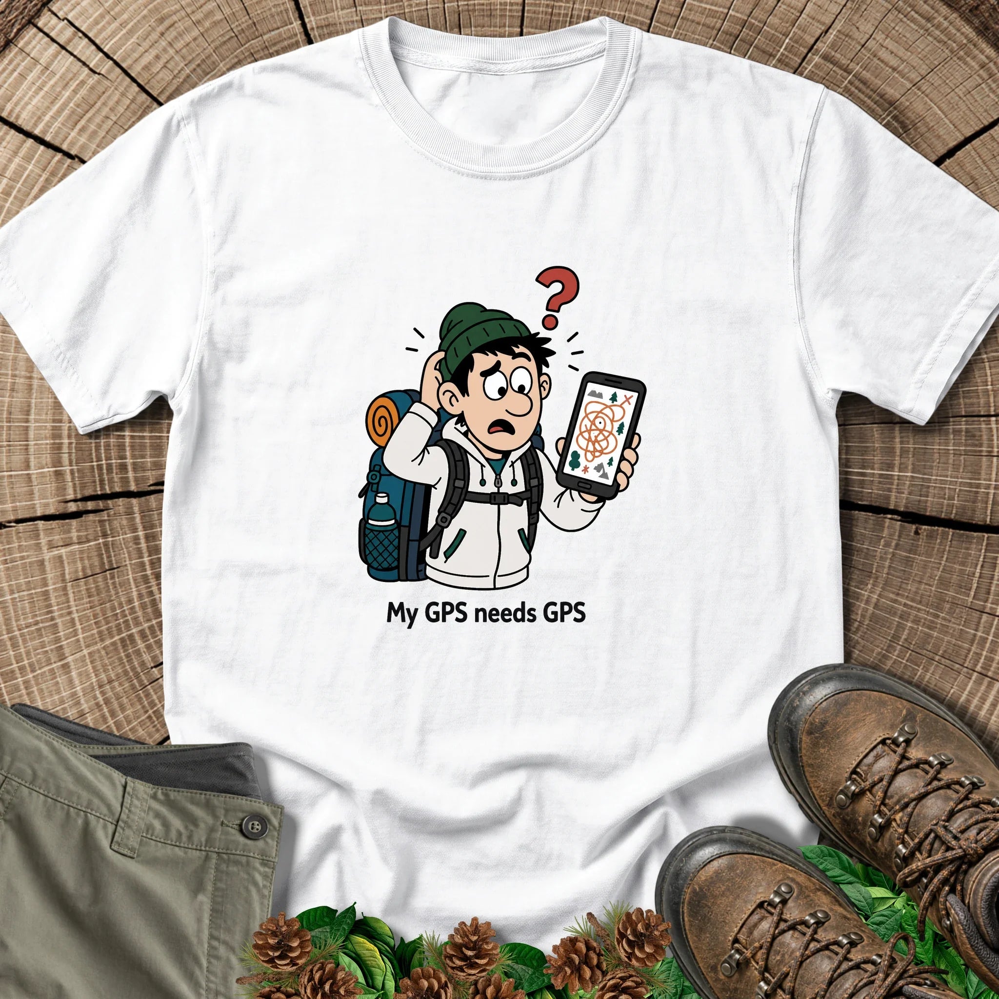 GPS Needs GPS T-Shirt in White