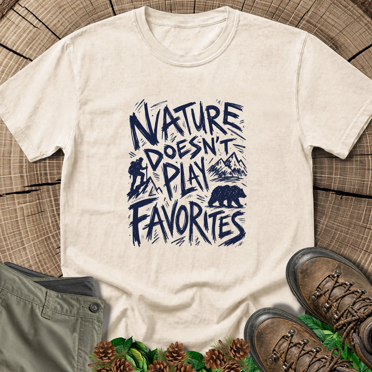 Nature Doesn't Play Favorites T-Shirt in Ivory