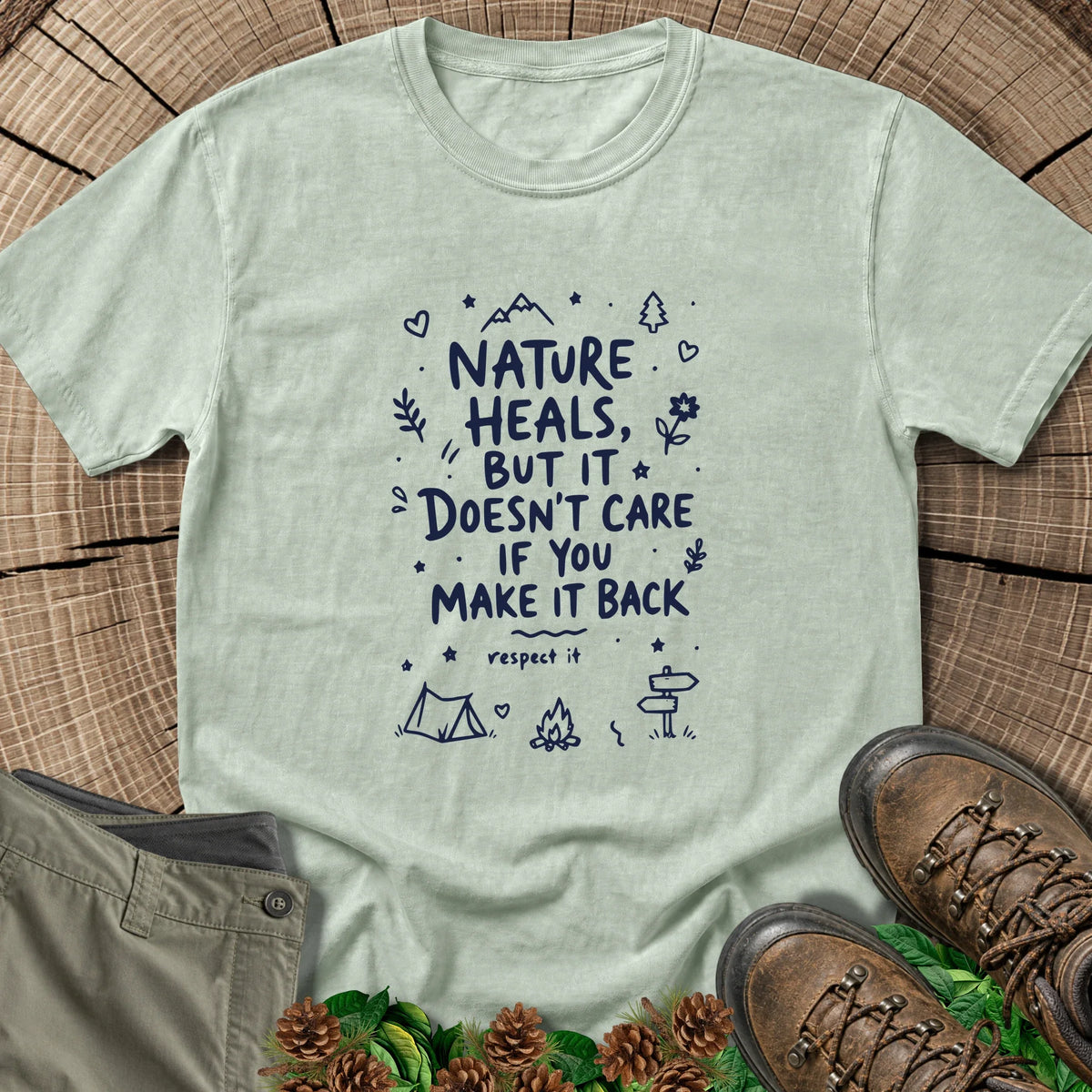 Nature Heals T-Shirt in Bay