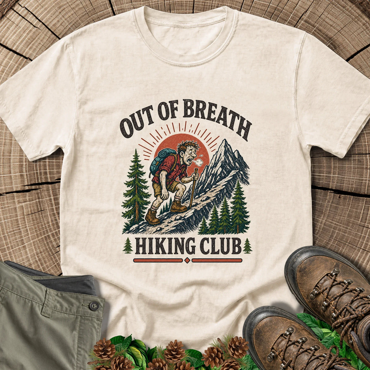Out of Breath T-Shirt in Ivory