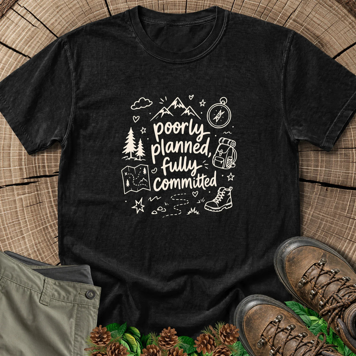 Fully Committed T-Shirt in Black