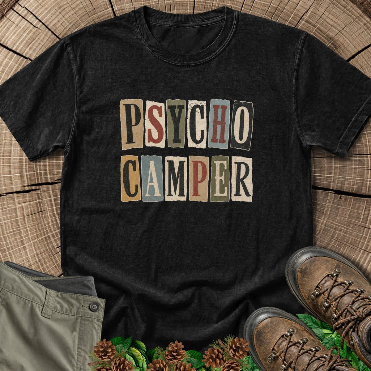 Psycho Camper T-Shirt in Black