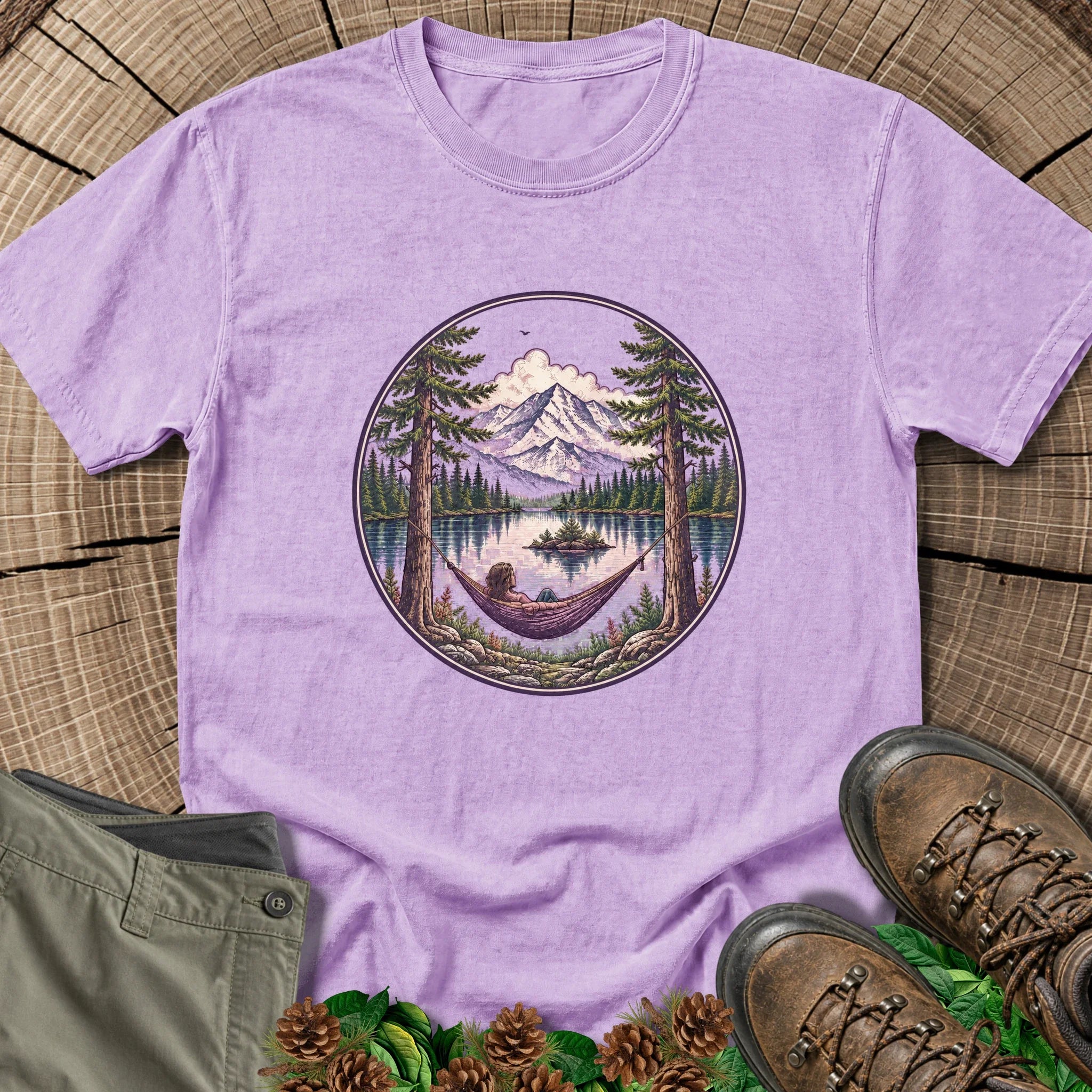 Restful Peace T-Shirt in Orchid