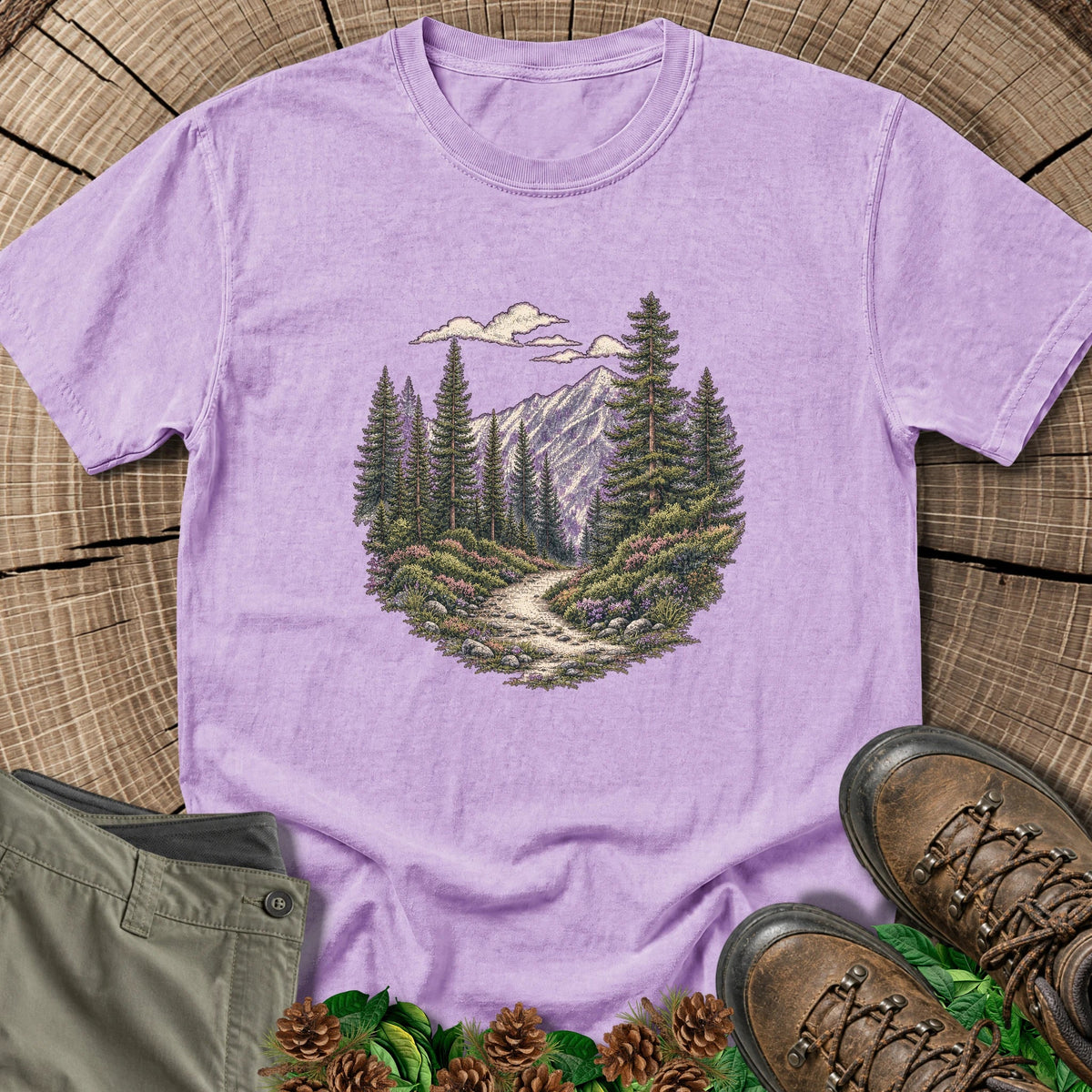 Mountain  Wilderness T-Shirt in Orchid