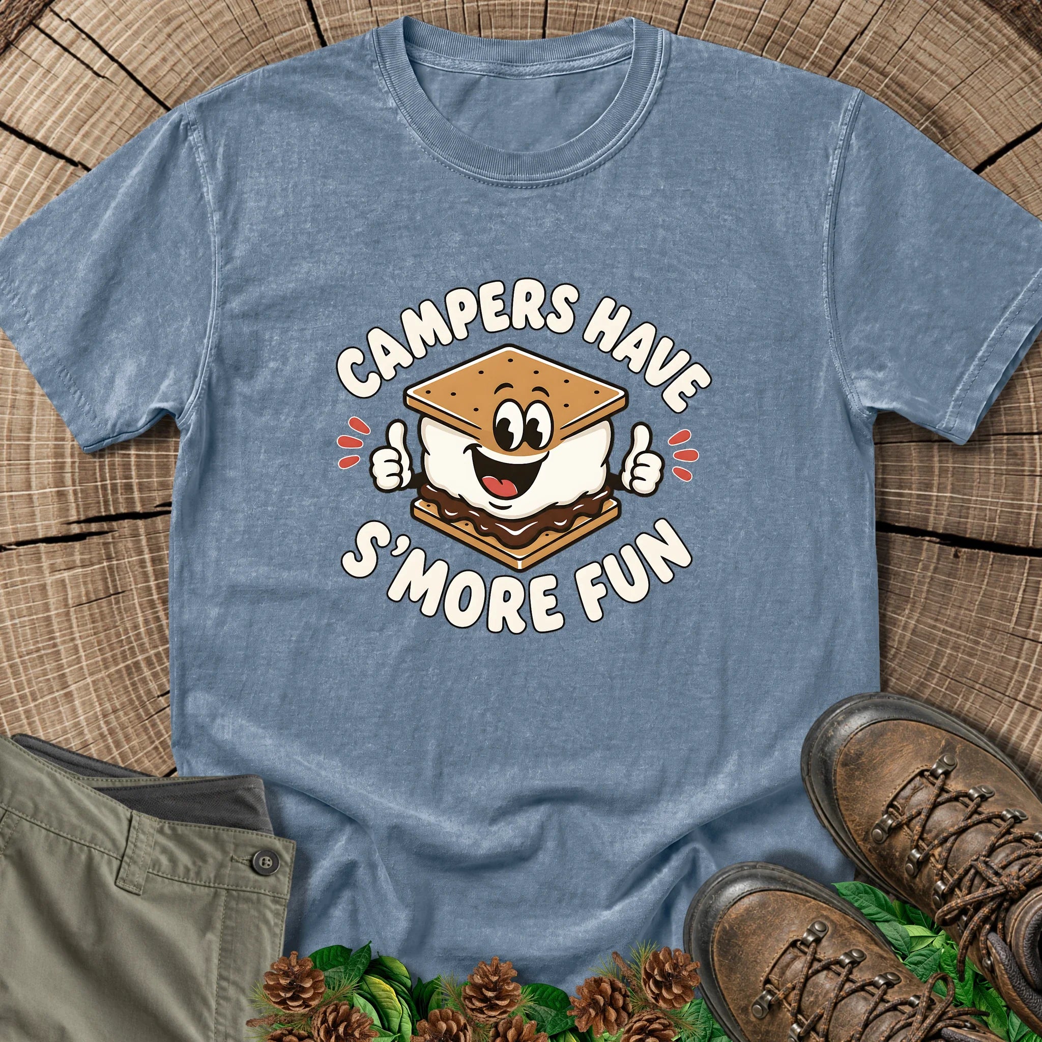 S'more Fun T-Shirt in Blue Jean