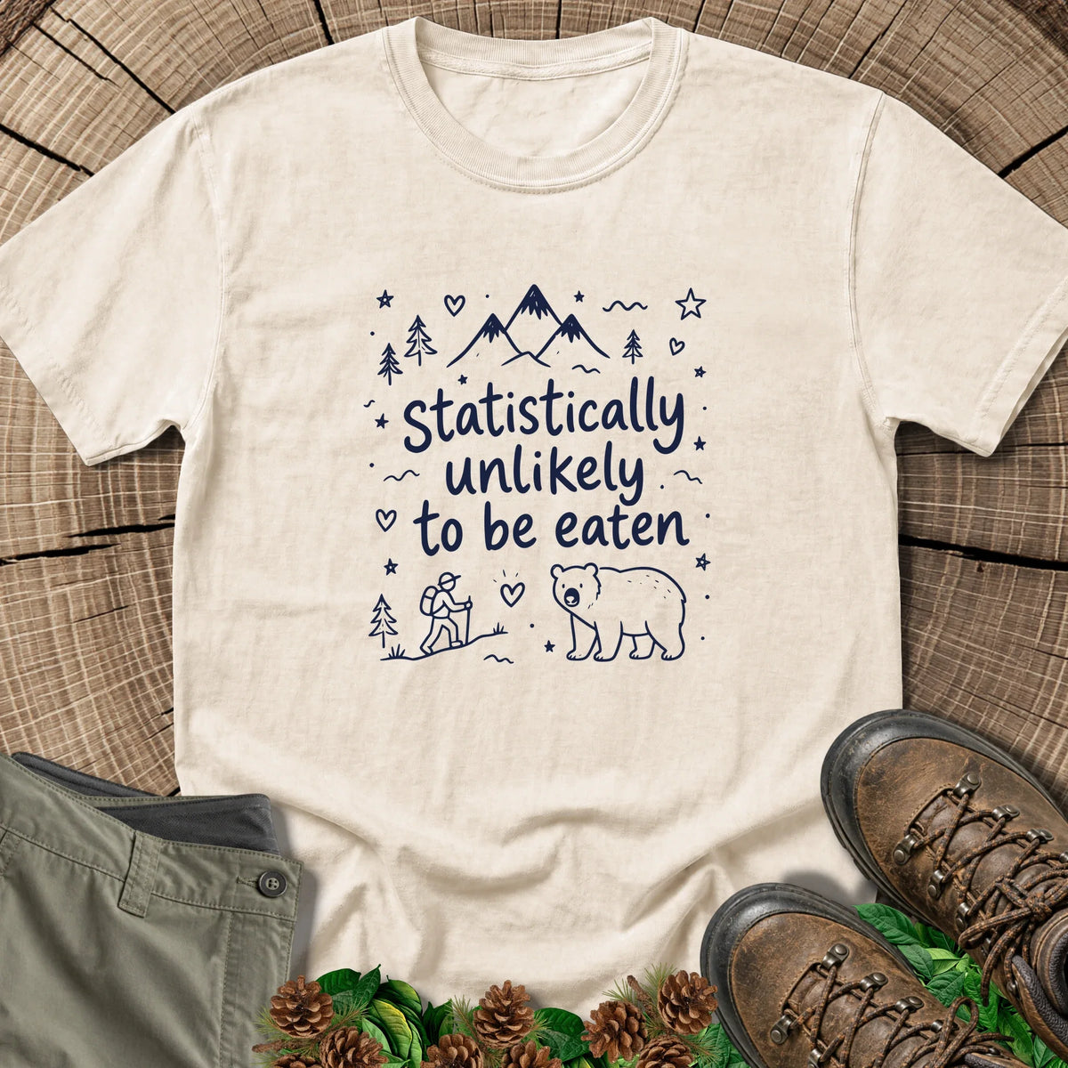 Statistically Unlikely T-Shirt in Ivory