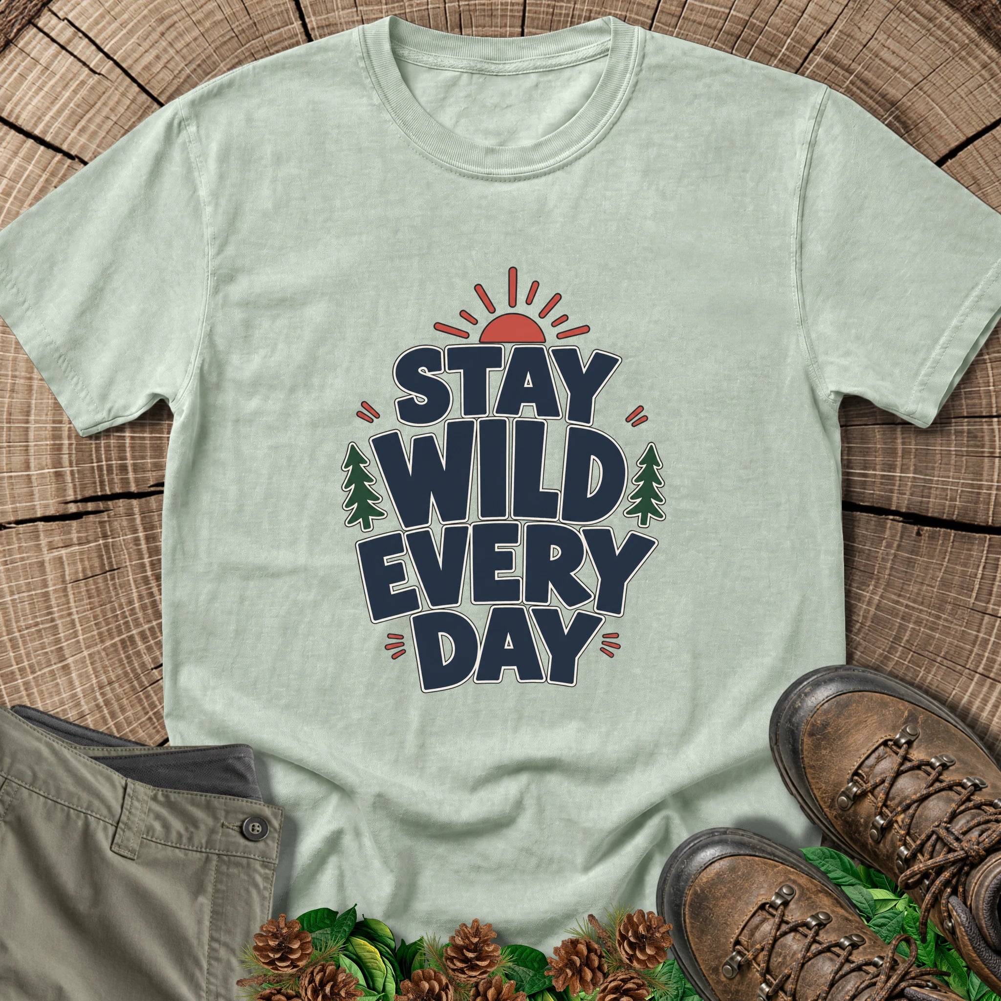 Stay Wild Every Day T-Shirt in Bay