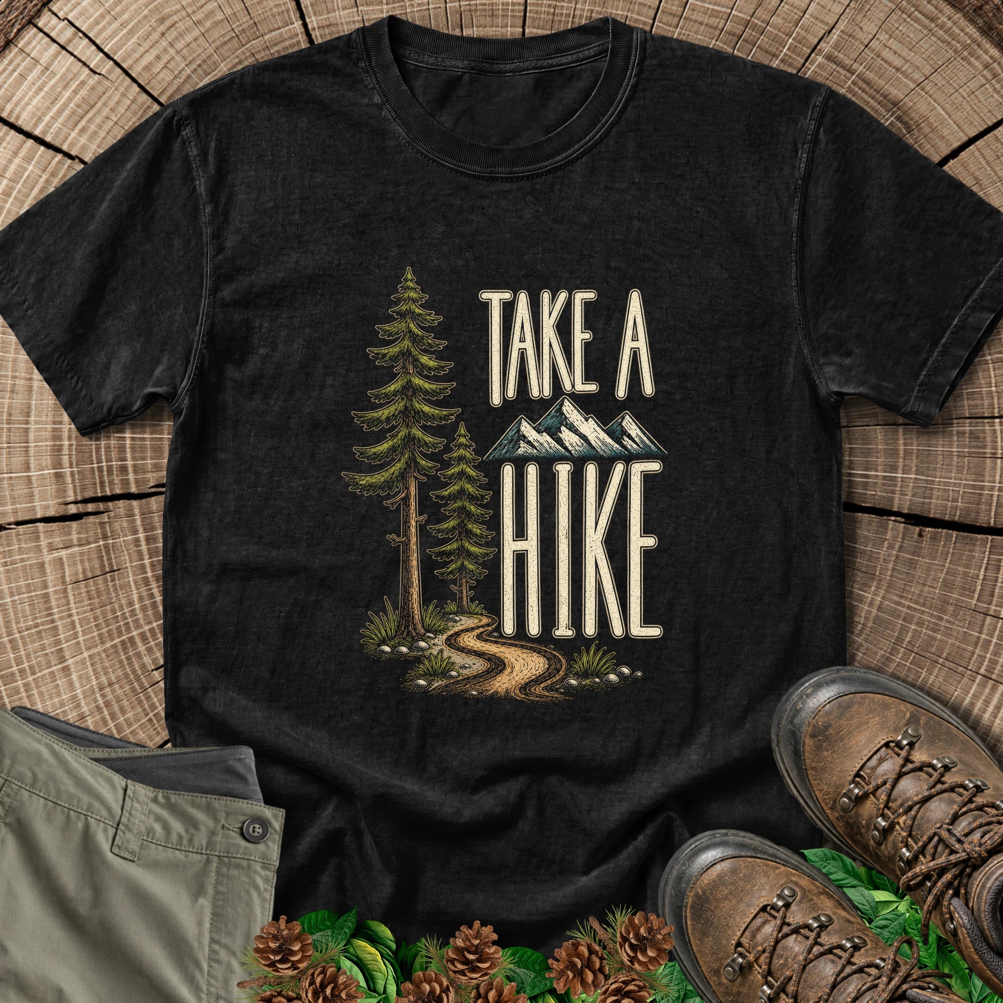 Take a Hike T-Shirt in Black