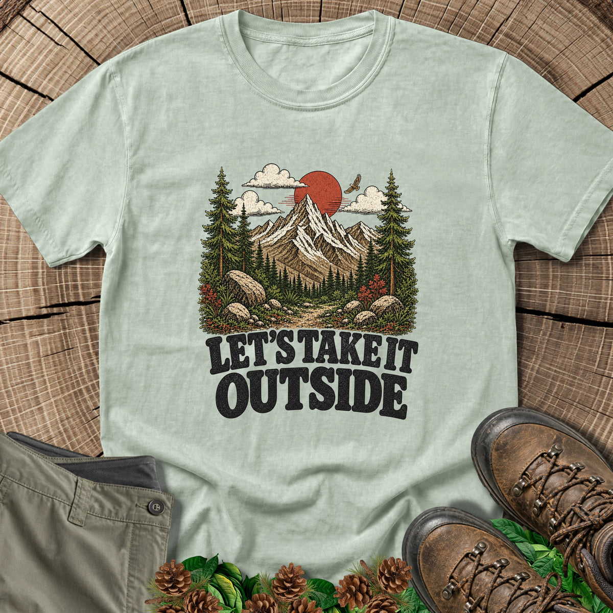 Take It Outside T-Shirt in Bay
