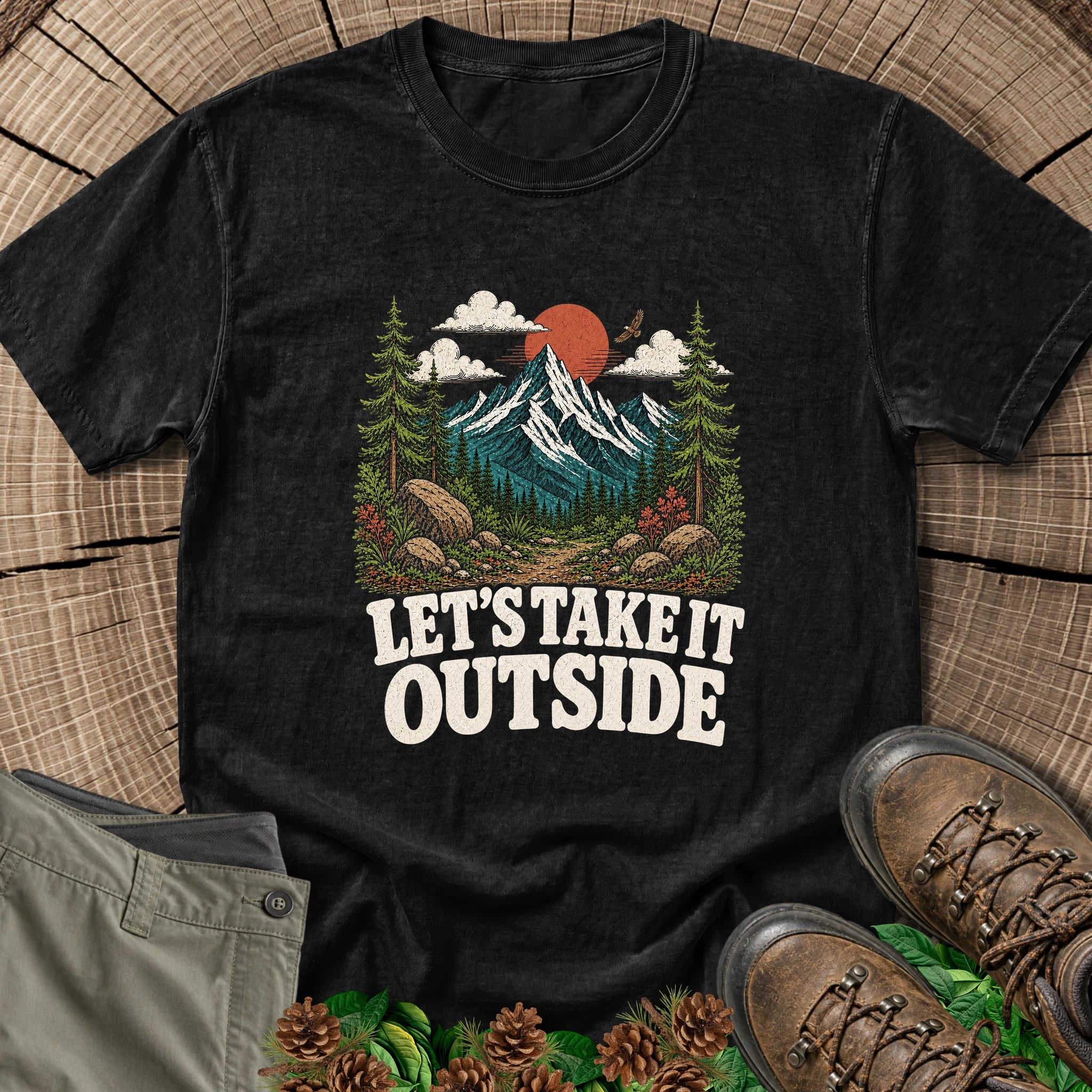 Take It Outside T-Shirt in Black