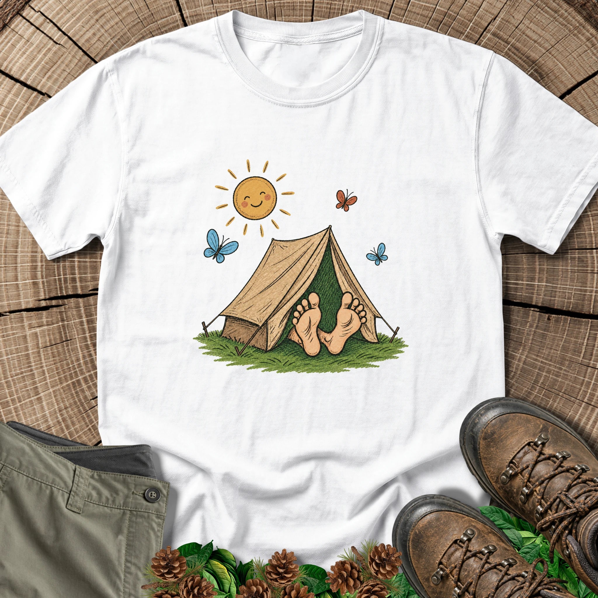 Tent Life T-Shirt in White