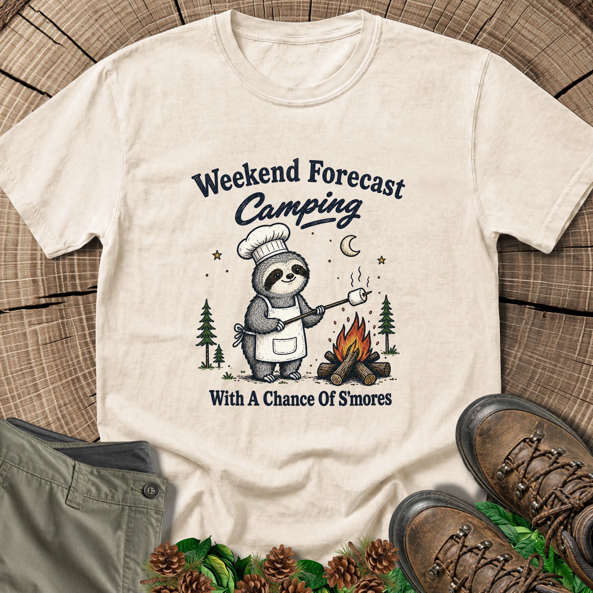 Weekend Forecast S'mores T-Shirt in Ivory