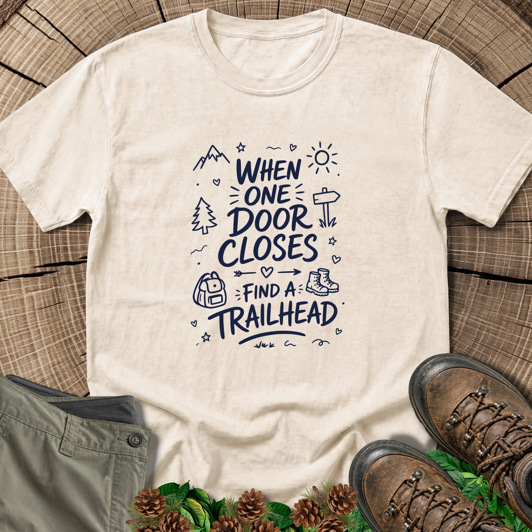 One Door Closes T-Shirt in Ivory