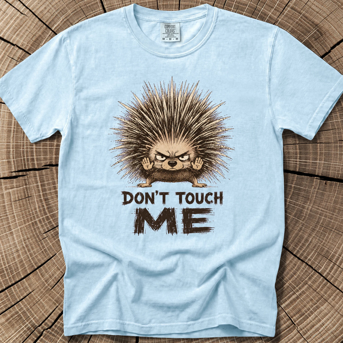 Don't Touch Me T-Shirt in Chambray