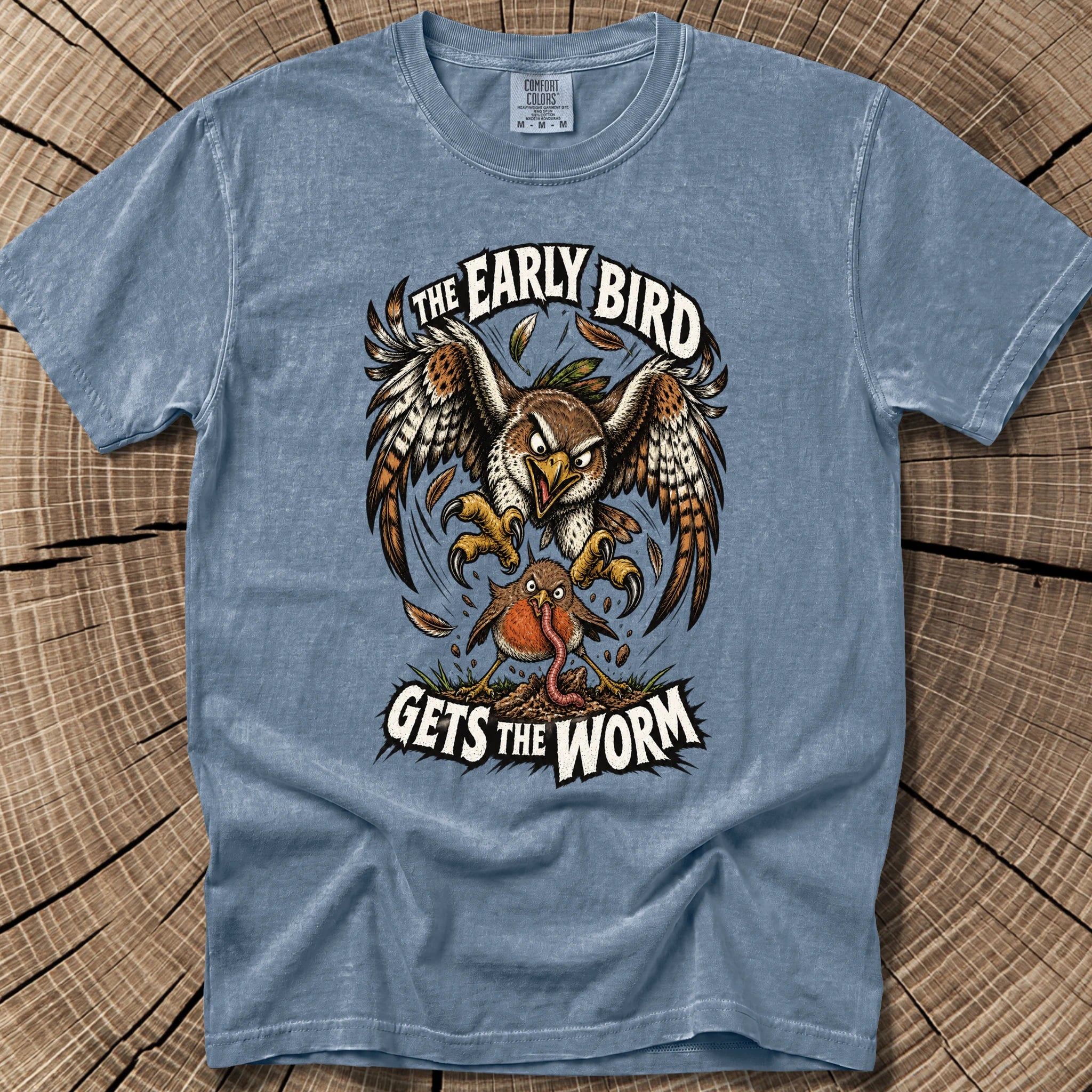 Early Bird T-Shirt in Blue Jean