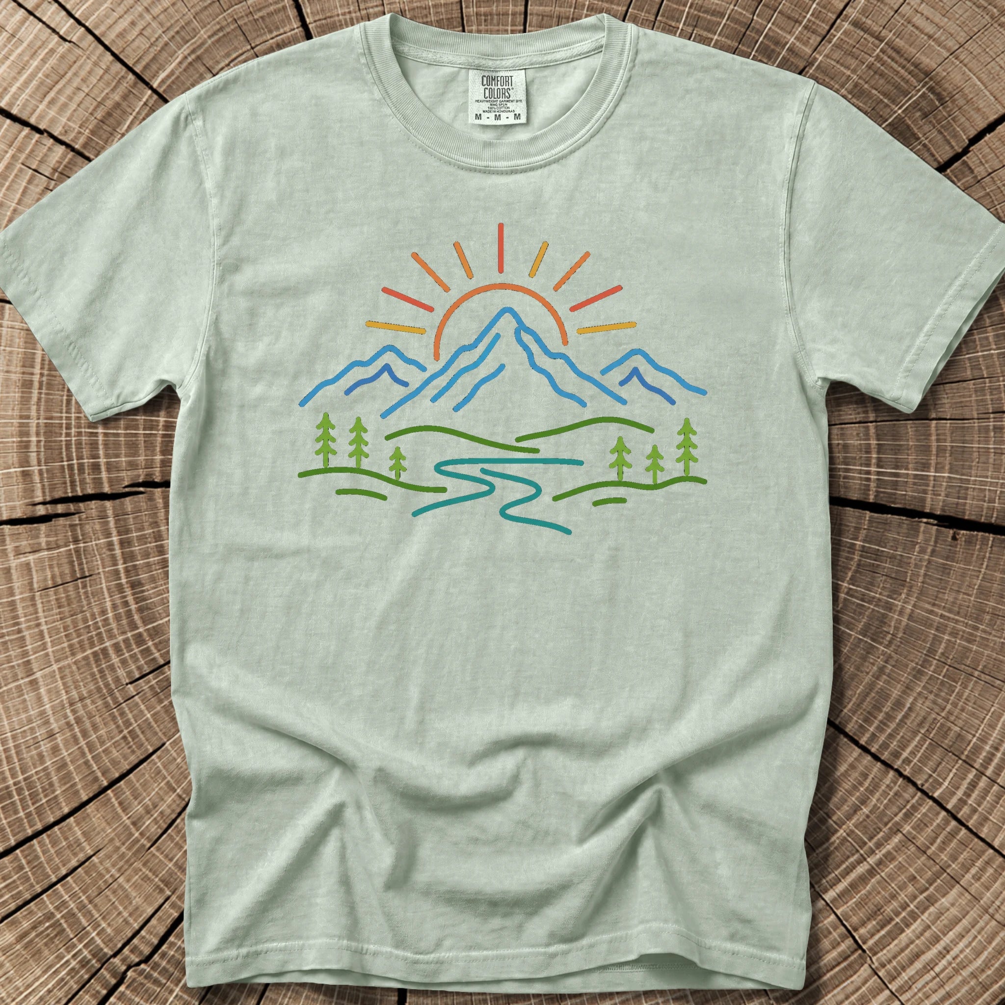 Mountain Doodle T-Shirt in Bay
